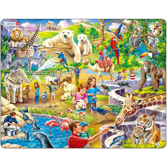 Puzzle Larsen - Im Zoo, 48 piese (48708)