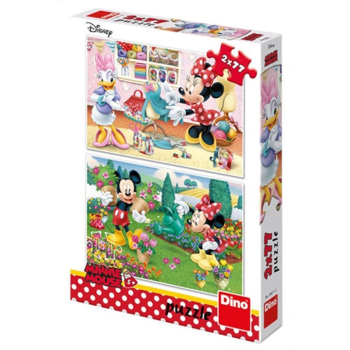 Puzzle Dino - Mickey, 2x77 piese (62901)