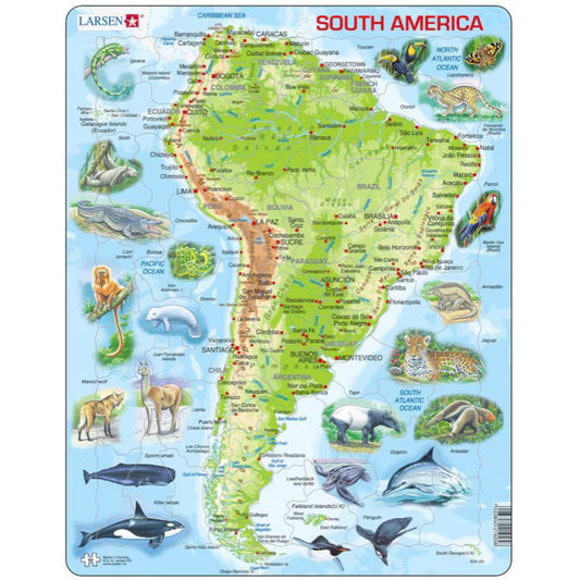 Puzzle Larsen - South America, 65 piese (48693)