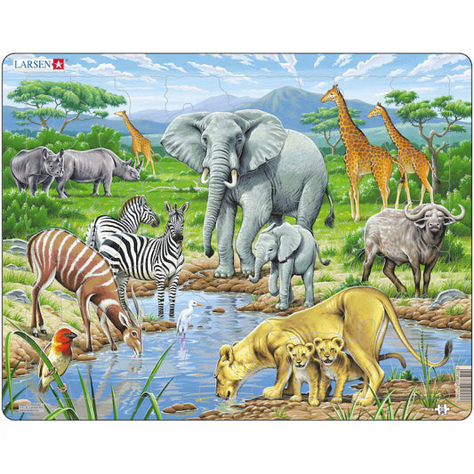 Puzzle Larsen - African Savannah, 65 piese (48412)