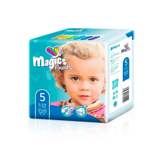 Scutece Magics Flexidry Mărime 5 Junior, 11-16 kg, 27 bucăți